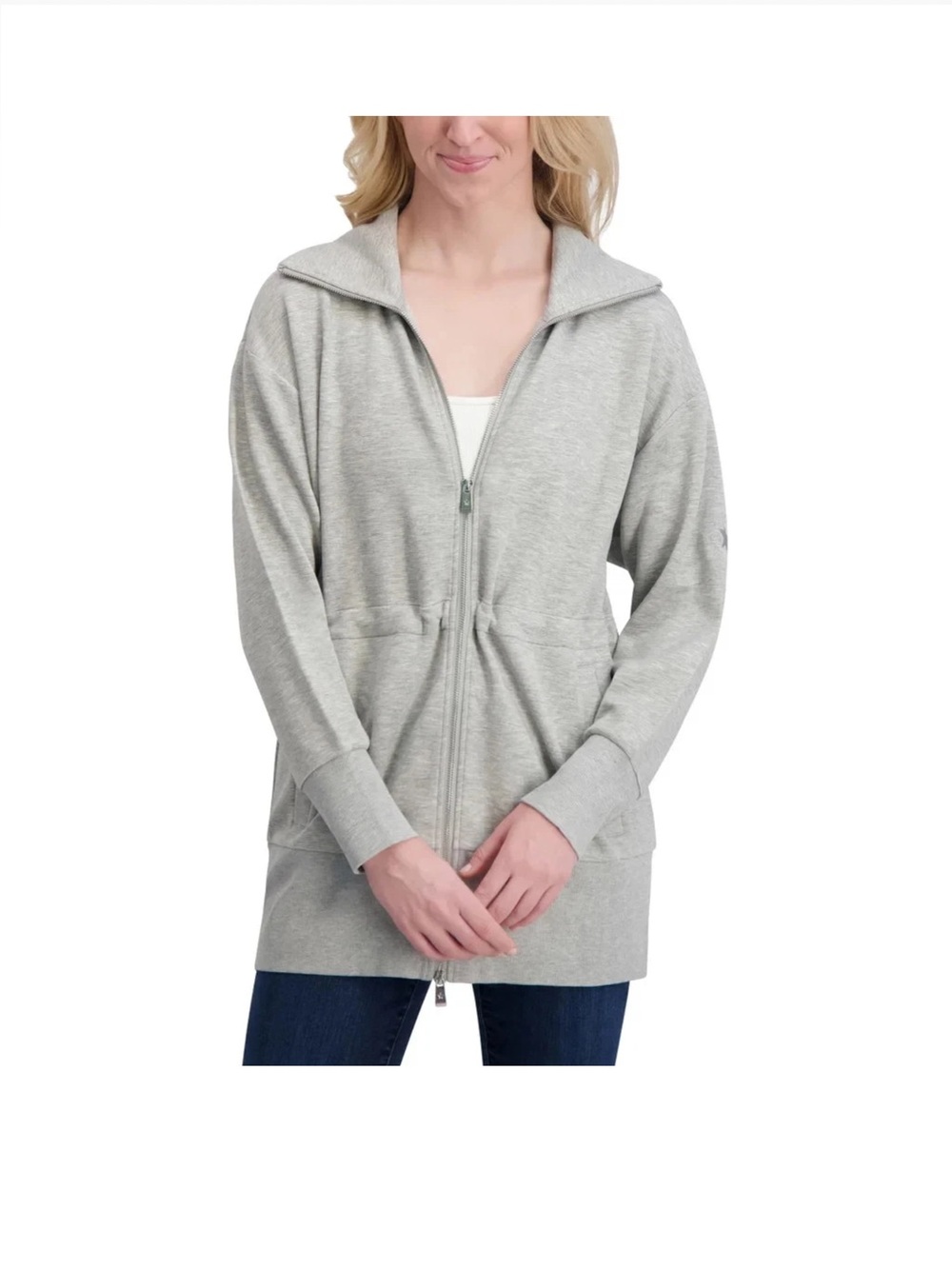 Converse Women's Full-Zip Jacket Gray XS